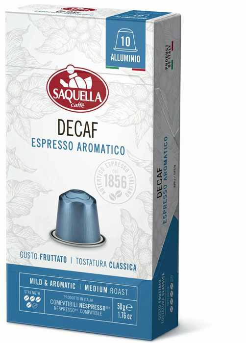 Saquella Капсулы кофе Espresso DEK-BOX 5г.(10шт