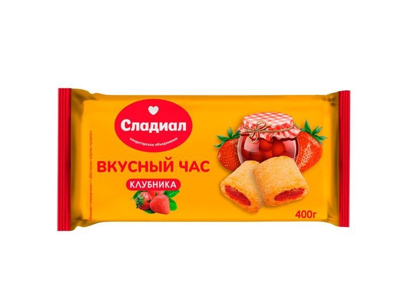Сладиал сдоба 400гр Вкусный час с нач.малина