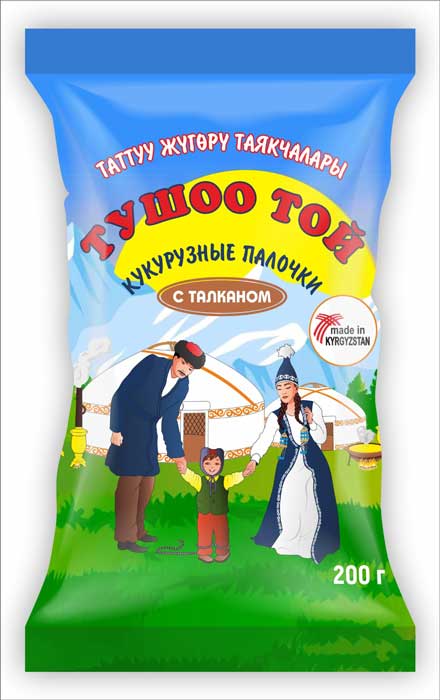 Кукур.палочки Тушоо той с талканом 200 гр