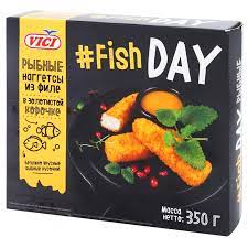 Рыбные наггетсы  VICI ‘Fish DAY‘  в золотой корочке 350 г.