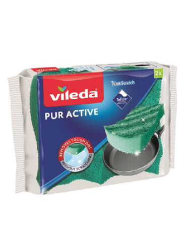 Губка для посуды Vileda Pur Active 2 шт. - Оптобаза