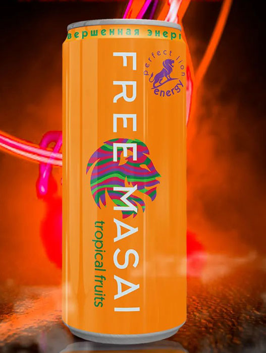 Энергетик Free Masai Tropic Energy .троп.фрукты 0,45л. - Оптобаза